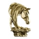 thumbnail image 1 of Estatua de cabeza de caballo, adorno coleccionable, figura decorativa, escultura de caballo para Oro, 1 of 9