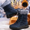 thumbnail image 7 of Women's Mid Calf Winter Boots Outdoor Booties With Thick Comfortable Platform Heel Casual Shoes For Cold Weather, 7 of 7