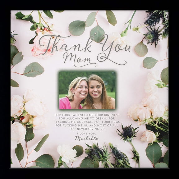 Thank You Mom | Personalized Mom Mother's Day Birthday Print or Framed Print | Photo
