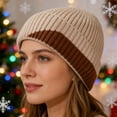 thumbnail image 4 of LOOIKOOS Unisex Winter Beanie Hats for Men Women, Warm Soft Classic Ski Beanie Cap Fleece Lined Beanie Knit Hat Gifts, 4 of 5