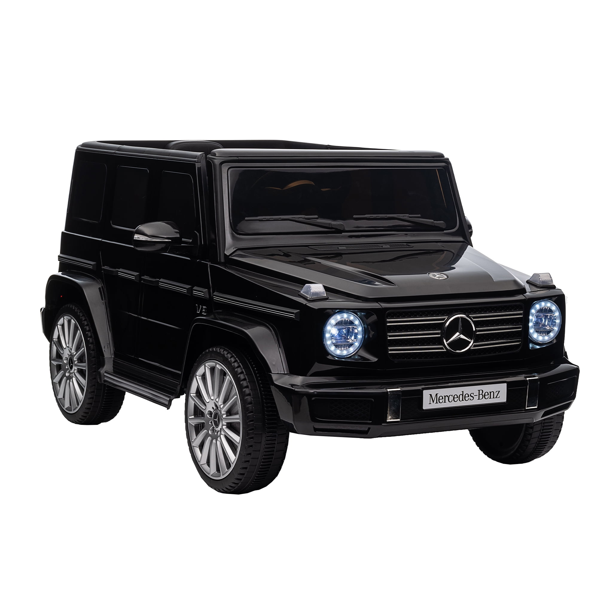 YYAo Kids Ride On Car, Licensed Mercedes-Benz G500, 24V Kids Car with Parent Remote Control, Electric Car for Kids, 3 Speeds, LED Headlight & Music Player, Red YYAo Kids Ride On Car, Licensed Mercedes-Benz G500, 24V Kids Car with Parent Remote Control, Electric Car for Kids, 3 Speeds, LED Headlight & Music Player, Red