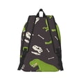 thumbnail image 3 of Daiia Dinosaur Skeleton Vintage Canvas Backpack for Men and Women ,Hiking Backpack,Travel Laptop Bag for School,Large Capacity Backpack, 3 of 6