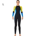 thumbnail image 2 of HETSUITS Ultrathin manga larga pantalones largos traje de baño de una pieza profesional impermeable espesado para nadar Snorkeling mujer surf / amarillo l Scienceny OD017133-16, 2 of 7