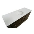 thumbnail image 5 of Horizon 60" Single Bathroom Vanity with Chocolate Cabinet and Engineered White Top, 5 of 5
