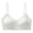 White bra for women, variant on Wireless Bras for Women No Underwire Thin Strap Lace Banding Ribbed V Neck Seamless Comfort Breathable Everyday Solid Color Bra