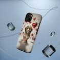 thumbnail image 5 of DistinctInk Tough Case for Apple iPhone 15 PLUS (6.7" Screen), Compatible with MagSafe Charging - Valentine's Day Löwchen Puppy, 5 of 6