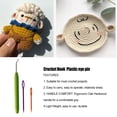 thumbnail image 4 of Justharion Plastic Crochet Hook Kit Portable Hand Held Ergonomic Professional Reusable Wood Handle Sewing Shop Crocheting Needles 8 Sets 1Set, 4 of 5
