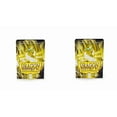 thumbnail image 1 of 2 Packs Dragon Shield Matte Mini Japanese Yellow 60 ct Card Sleeves Value Bundle!, 1 of 6