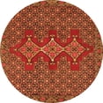 thumbnail image 1 of Ahgly Company Indoor Round Persian Orange Traditional Area Rugs, 3' Round, 1 of 1