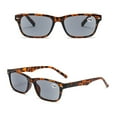 thumbnail image 3 of Gray Tinted Reading Glasses Sunglasses Readers Rectangle Spring Hinges 1.0~4.0, 3 of 3