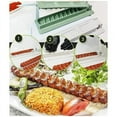 thumbnail image 4 of 2 piezas de máquina para hacer brochetas de carne para barbacoa, reutilizable, para prensar brochetas de carne, accesorios para parrilla de cocina, color negro, 4 of 8