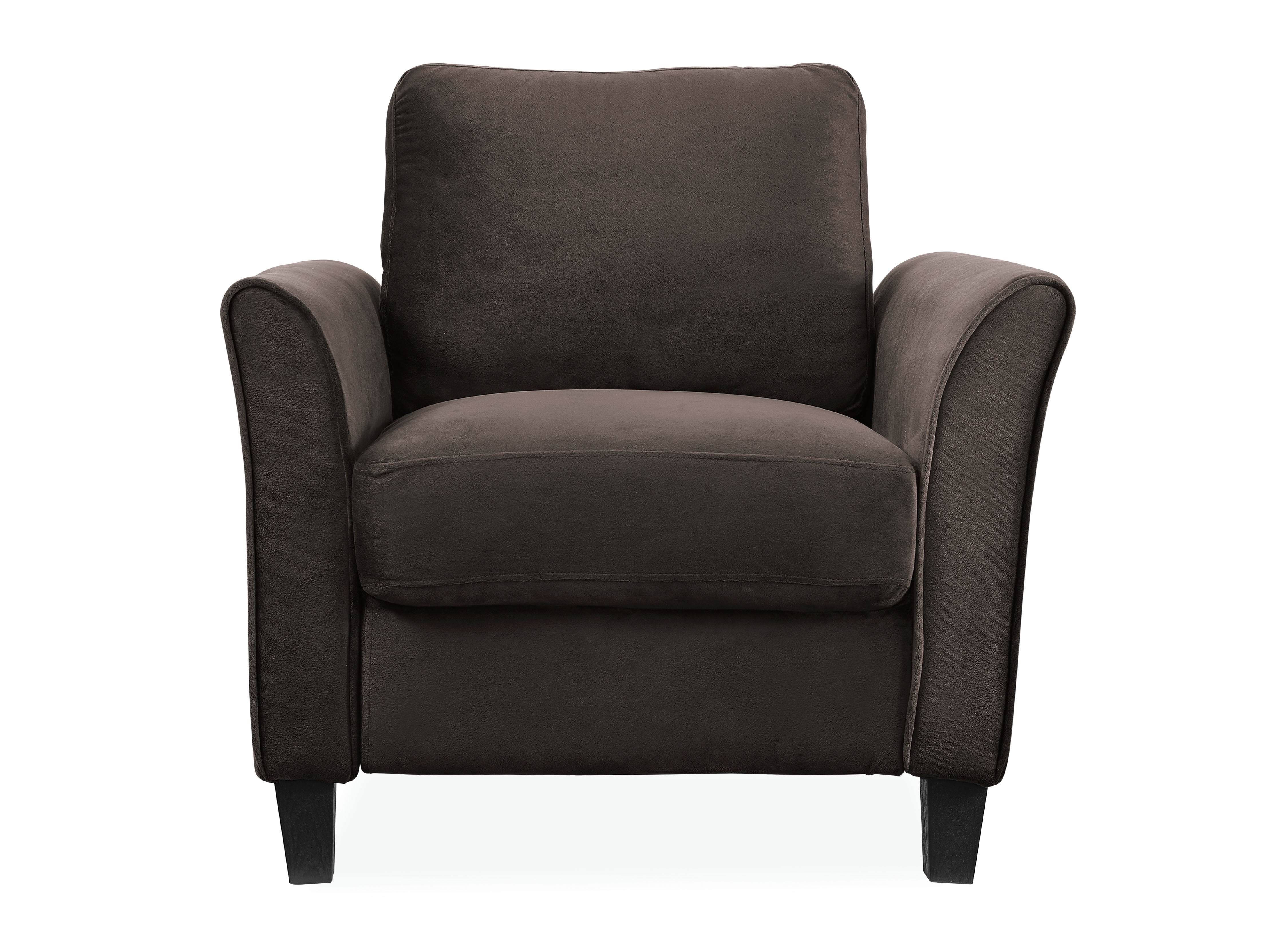 Lifestyle Solutions Alexa Club Chair, Brown Fabric