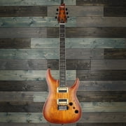 Schecter C-1 Exotic Spalted Maple Electric Guitar - Vintage Sunburst