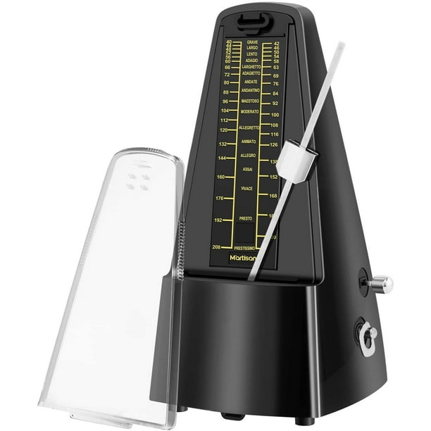 Traditional Mechanical Metronome with Precise Timer and Tempo For