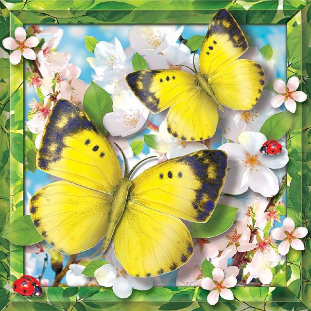 5D bricolaje diamante pintura completo redondo taladro mariposa flor pared decoración Rhinestone FLhrweasw Nuevo