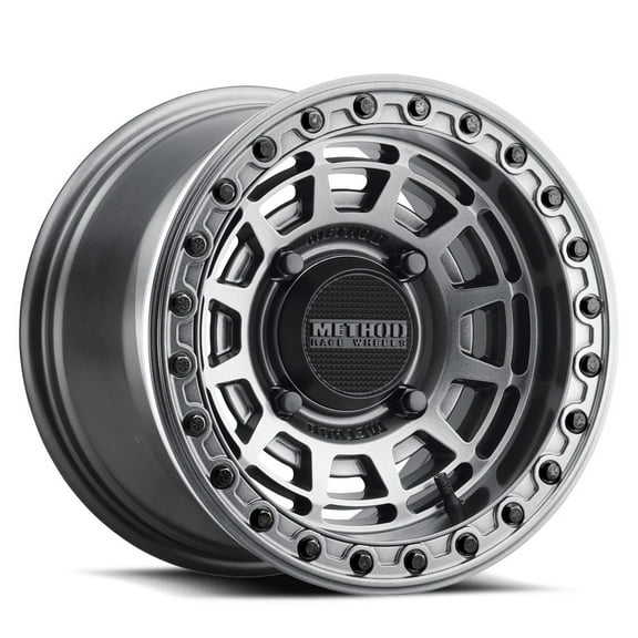 15x10 Method MR415 UTV BEADLOCK Graphite W/ Gloss Ring Wheel 4x156 (25mm)