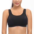 thumbnail image 1 of Estbridge Women‘s Non Padded Wireless Plus Size High Impact Sports Bra  Beige 40D, 1 of 10