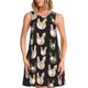 thumbnail image 1 of Balery Flowe Rooster Vestidos de verano para mujer con estampado: vestido holgado sin mangas, vestido playero informal y cómodo para días calurosos., 1 of 7