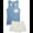 Shark Blue/Off White, variant on Andree Joan Womens Pajama Shorts Set Sleeveless Girls Sleep Shirt and Pajama Shorts 2 Piece