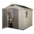 thumbnail image 6 of Keter Factor 8x8 ft. Durable Resin Outdoor Storage Shed With Heavy Duty Floor and Locking Door, Brown, 6 of 7