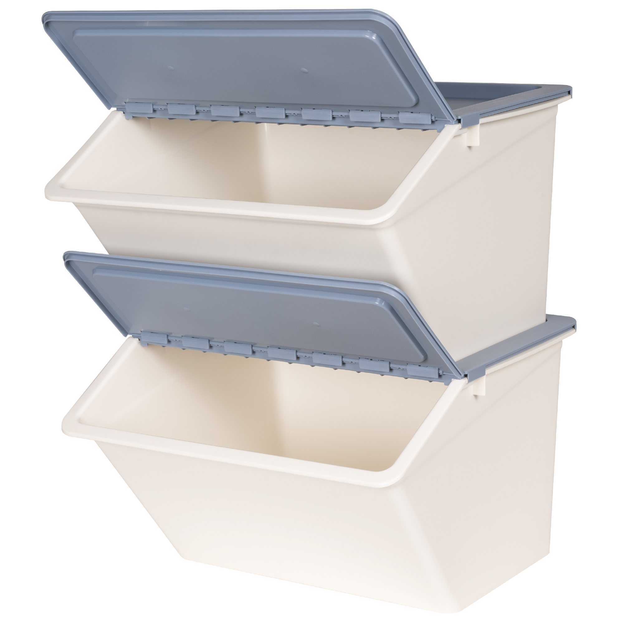 Neatfreak Kids Easy-Access Large Stackable Bin, Plastic, BLUE