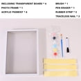 thumbnail image 4 of Graffiti Handprint Photo Frame, Oil Painting Style Frame, Multi-purpose Table Top + Wall Mountable, Family Memorial Decor, Hangable Photo Display, Abstract Art Frame, Home Office Use Hzhnb, 4 of 9