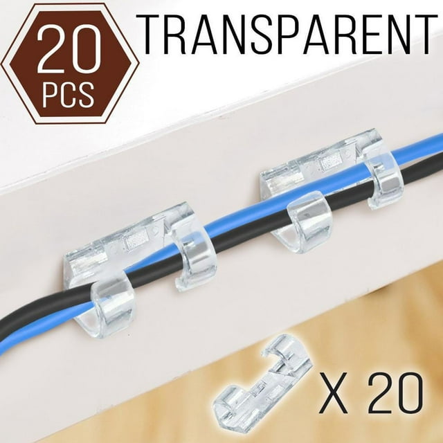 EGNMCR Self-adhesive Non-marking Nail-free Wire Organizer Solid Wire Clip Desktop Data Cable Storage Car Wire Thread organizer