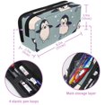 thumbnail image 5 of MUOOUM Pencil Case, Cute Penguin Pattern Large Capacity Pencil Pouch Stationery Pen Bag, 5 of 7