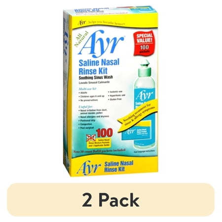 (2 pack) Ayr Saline Nasal Rinse Kit 1 Each