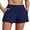 Purple, variant on Charmo High Waisted Swim Shorts for Womens with Zipper Pockets Quick Dry Board Shorts Swimsuit Bottoms Built-in Brief