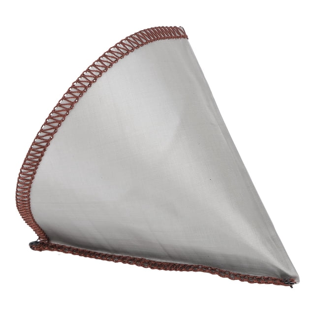 Filtre à Café Réutilisable en Acier Inoxydable Forme Cône Maille Fine Sans Papier pour Ustensiles de Café Infusé à la Main