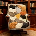 thumbnail image 5 of AuroraX Quilt Throw Blanket,Cat Flannel Warm Decorative Throw Blanket,Home Winter Valentines Day Living Room Decoration, 5 of 5