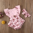 thumbnail image 3 of ITFABS Baby Girls Ruffles Sleeve Jumpsuit Polka Dot Print Romper +Bow Headband, 3 of 8