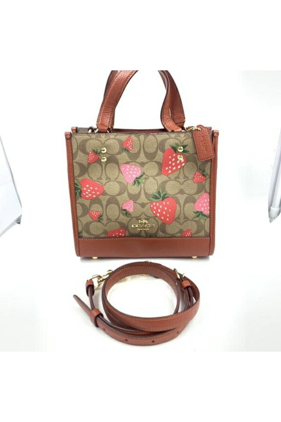 Pre-Owned COACH Signature Dempsey Tote 22 CH324 Bag Coach