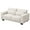 White, variant on CHITOOMA 89" 3-Seater Sofa for Living Room, Deep Seat Modern Couch with 3 Pillows, Linen Fabric, Removable Covers, Wide Armrests & Steel Frame, Gray