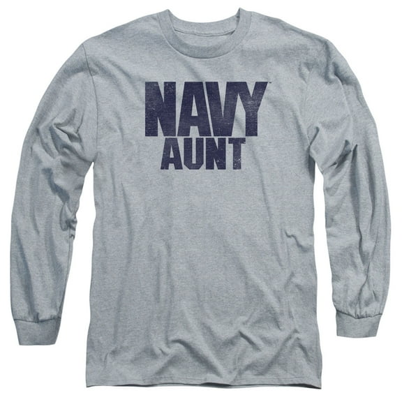 Navy - Aunt - Long Sleeve Shirt - X-Large