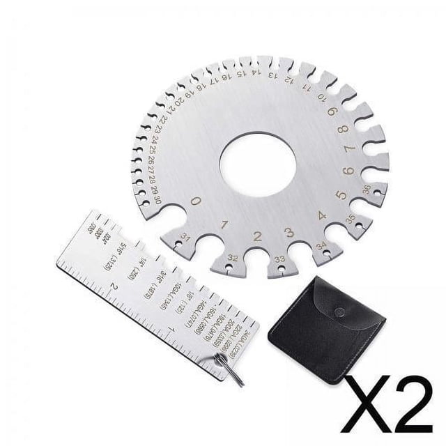 Calibre de chapa metálica,Calibre de espesor Calibre de metal Herramienta de espesor,Calibrador de espesor de material de soldadura Herramienta de medición,Medidor de espesor de material de