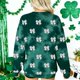 thumbnail image 4 of Camiseta de Manga Larga de las Mujeres Camiseta de Cuello de la Tripulación Del Día de San Patricio, 4 of 8