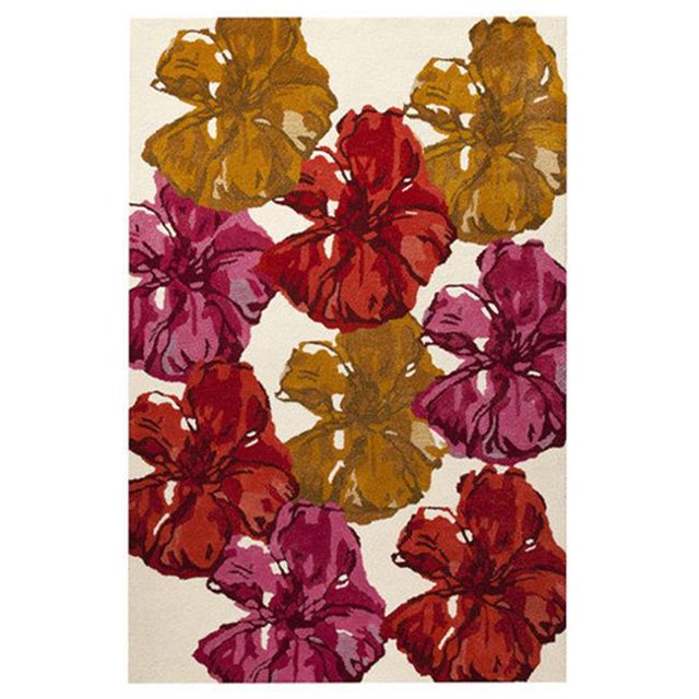 M A Trading MILFAUSPR071091 Hand Tufted 2052 7.83 ft. x 9.83 ft. Floret Spring Rug - Orange