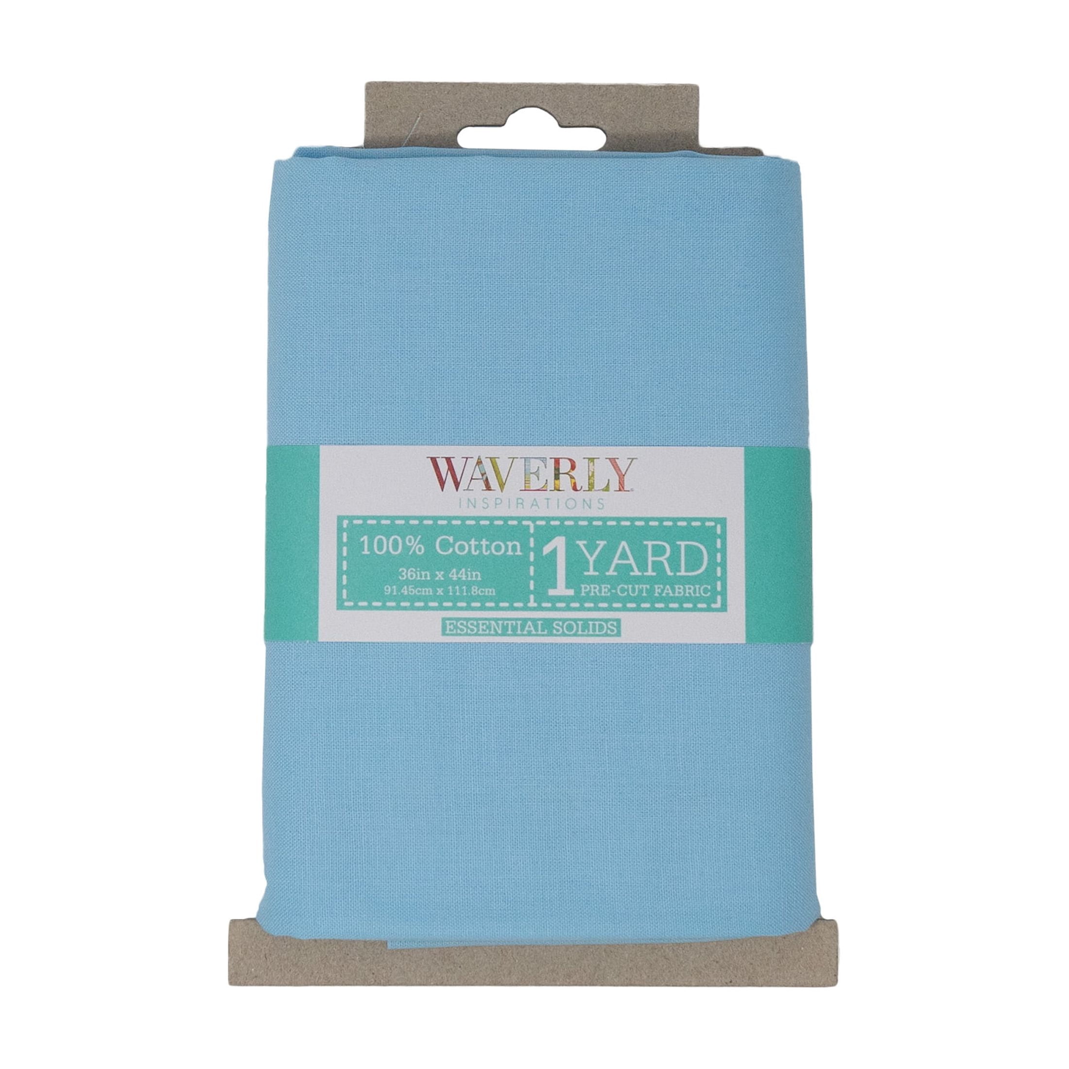 (2 pack) Waverly Inspirations By the Yard 100% Cotton Prints Fabric Powder Blue 18 in x 21 in for Quilting & Sewing