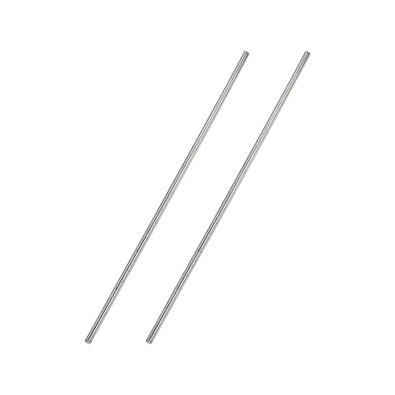 2.5mm x 200mm 304 Stainless Steel Solid Round Rod for DIY Craft - 2Pcs