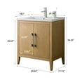 thumbnail image 6 of Vanity Art 30” Single Sink Bathroom Vanity Cabinet with Ceramic Countertop, 6 of 10