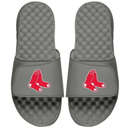 

Men s ISlide Gray Boston Red Sox Primary Logo Slide Sandals