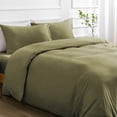 thumbnail image 4 of Duvet Cover Queen Piece Prewashed Ultra Soft Queen Bedding Set Features Zipper Closure and Corner Ties Includes Duvet Cover x & Pillowcases No Comforter, 4 of 7