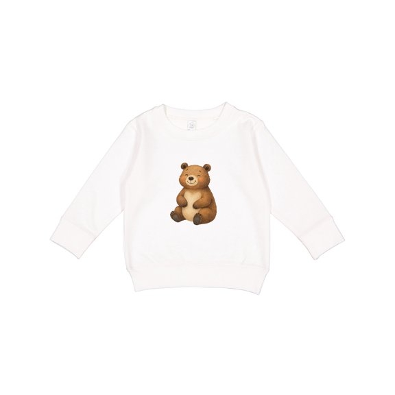 Inktastic Cute Brown Bear Toddler Sweatshirt