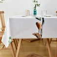 thumbnail image 2 of Fall Sunflower Vinyl Tablecloth Rectangle Plastic PVC Oilcloth Tablecloths Wipeable Table Cloth Cover for Foot Folding Tables Kitchen Dining Room Table Crafting x, 2 of 7