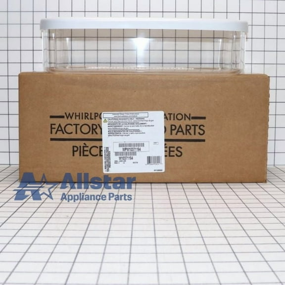 Whirlpool Refrigerator Shallow Door Bin WPW10371194
