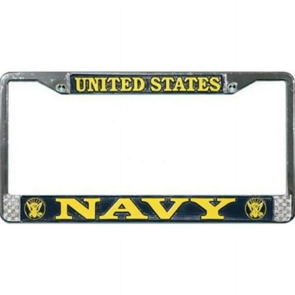 U.S. Navy License Plate Frame Free Screw Caps Included