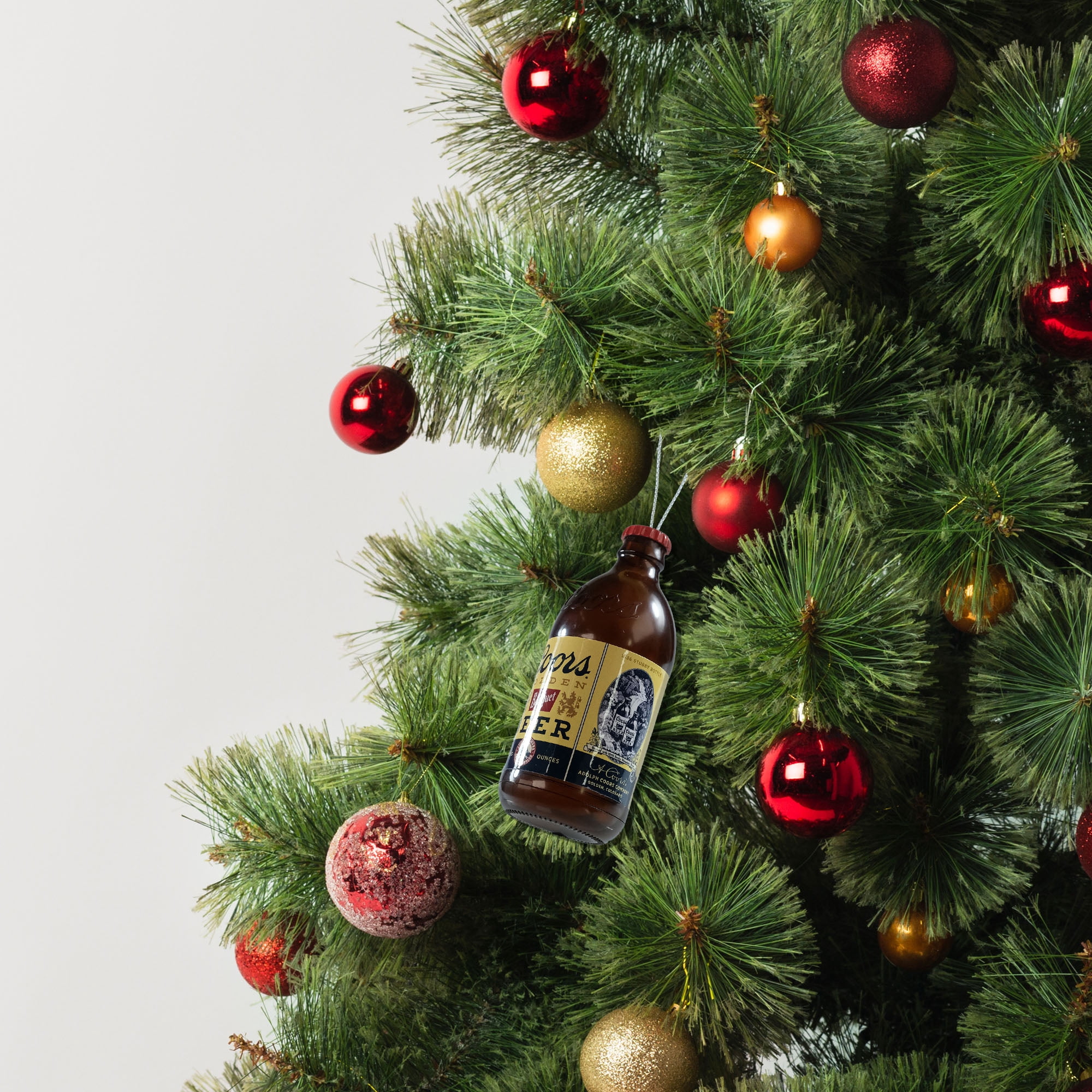 Coors Banquet Bottle Christmas Tree Ornament, Set of 1