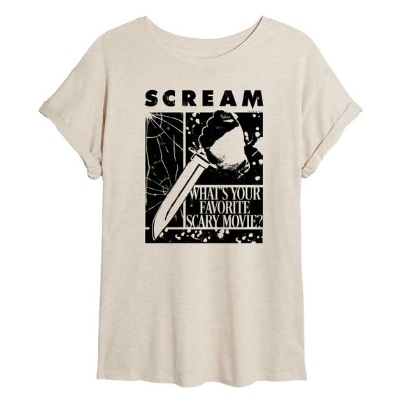 Scream - Knife - Women's Oversizd Graphic T-Shirt